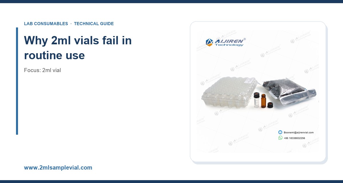 Why 2ml vials fail in routine use