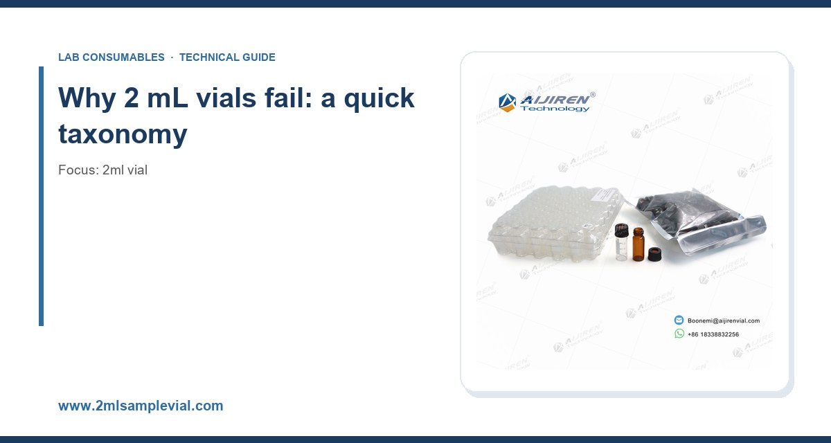 Why 2 mL vials fail: a quick taxonomy