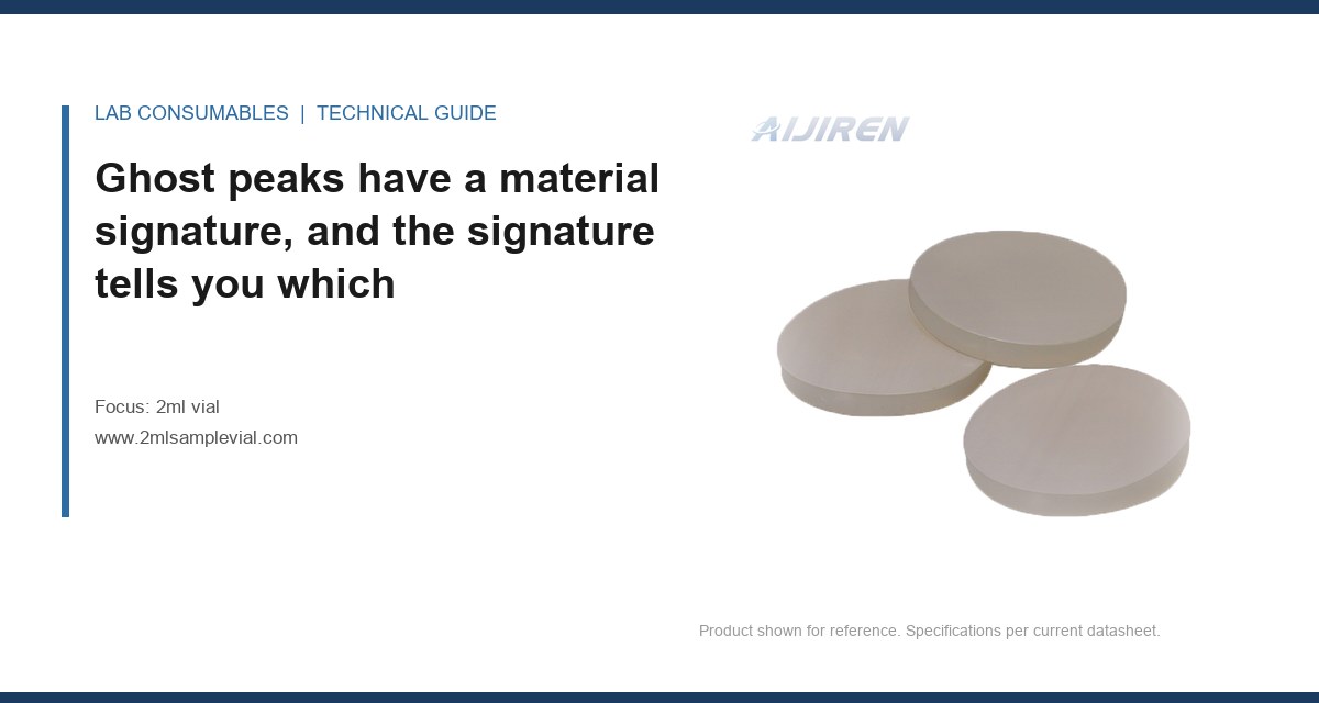 Ghost peaks have a material signature, and the signature tells you which